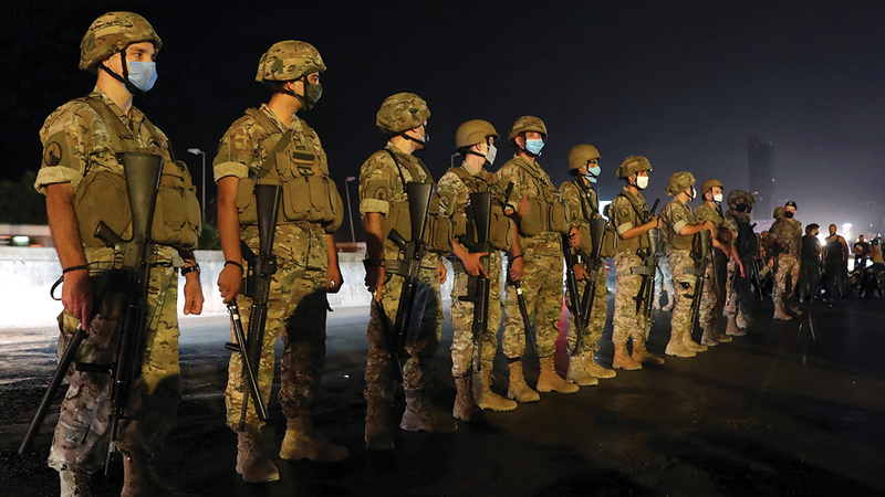يظل دعم القوات المسلحة اللبنانية أحد أقوى الدعائم بالنسبة للولايات المتحدة في الشرق الأوسط. أ.ب