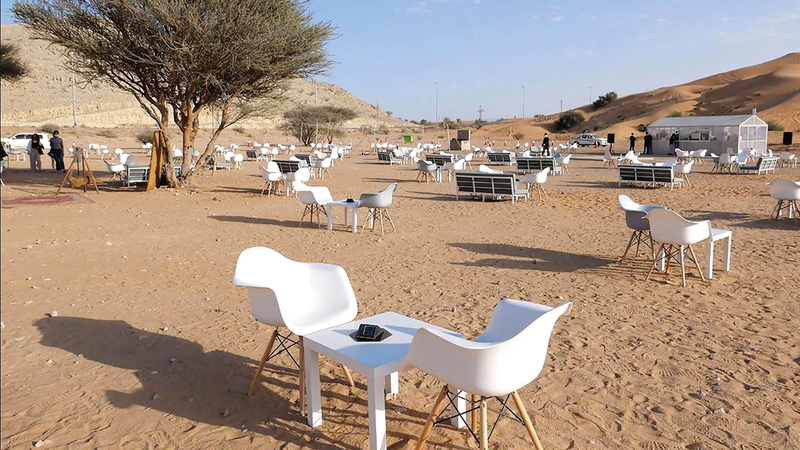 توفر مقاهي الشتاء فرصة للاستمتاع بأجواء الطبيعة والفعاليات الشتوية العائلية. الإمارات اليوم