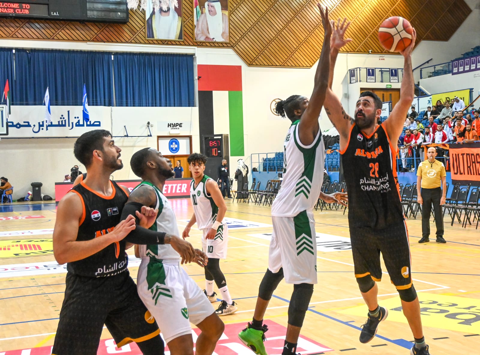 The Syrian unit stumbles in front of the Libyan victory in the opening of the “Dubai International Basketball”