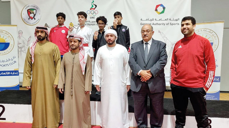 Shabab Al-Ahly crowned the UAE Championship for “Singles Kumite”