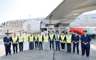 «طيران الإمارات» تُحلّق على طول ساحل دبي بوقود مستدام 100%