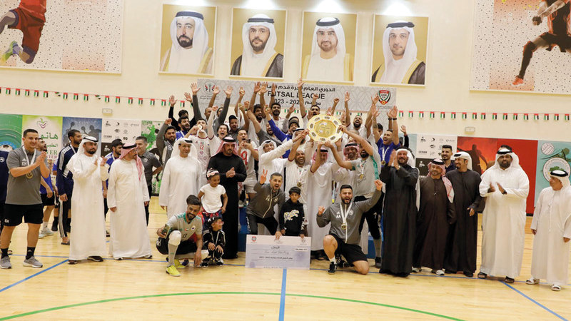 Sharjah champion of the Futsal League