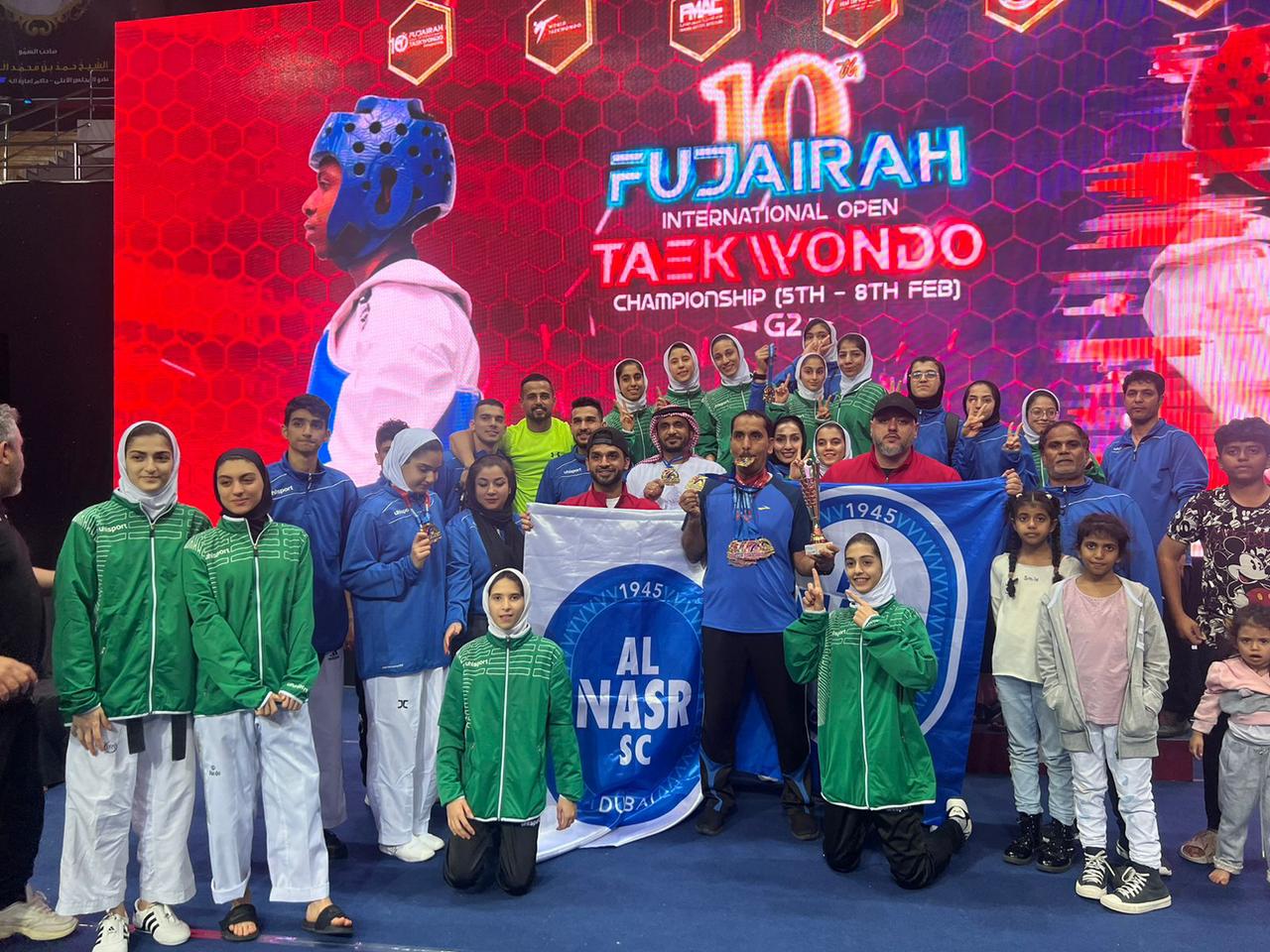 56 Medals harvested by UAE clubs and national teams at the end of the Arab Taekwondo Cup