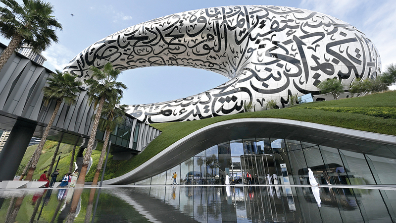 المتجر يقدم مجموعة من المنتجات المبتكرة المستوحاة من معروضات المتحف وهندسته المعمارية المتميزة. تصوير: أشوك فيرما