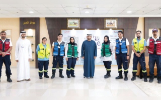 الصورة: «إسعاف دبي» تنقذ أربعينياً توقف قلبه