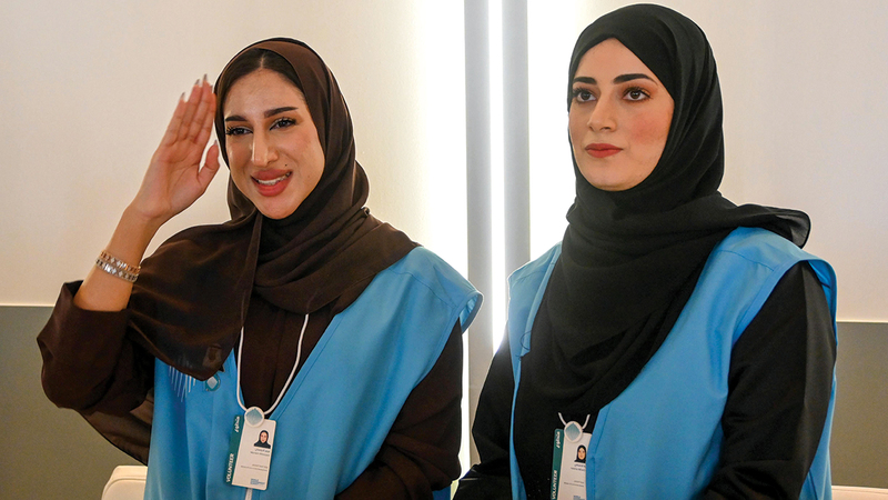 من فريق المتطوعين. تصوير: يوسف الهرمودي