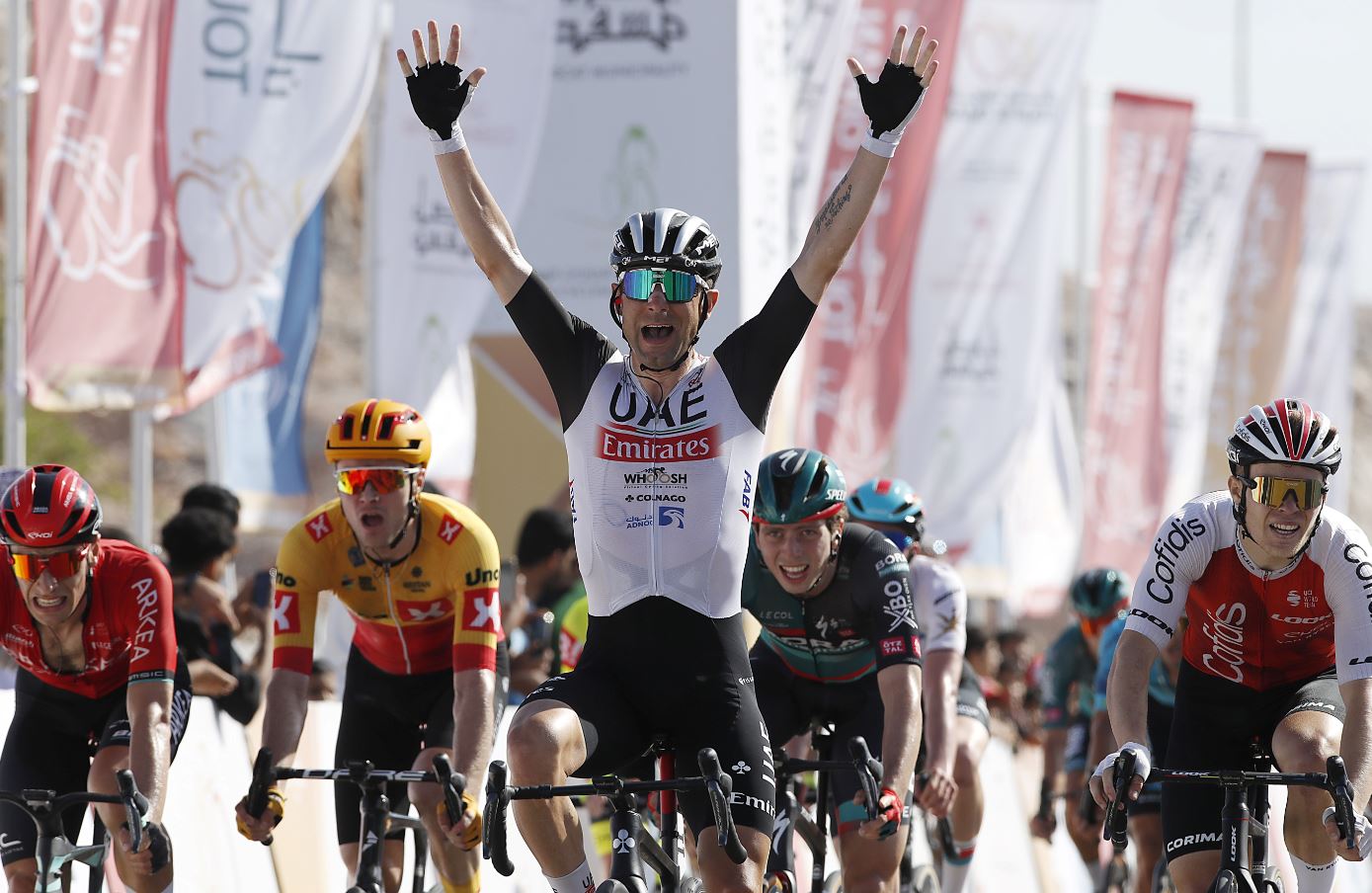 The UAE team is the champion of the fourth stage in the “Tour of Oman”