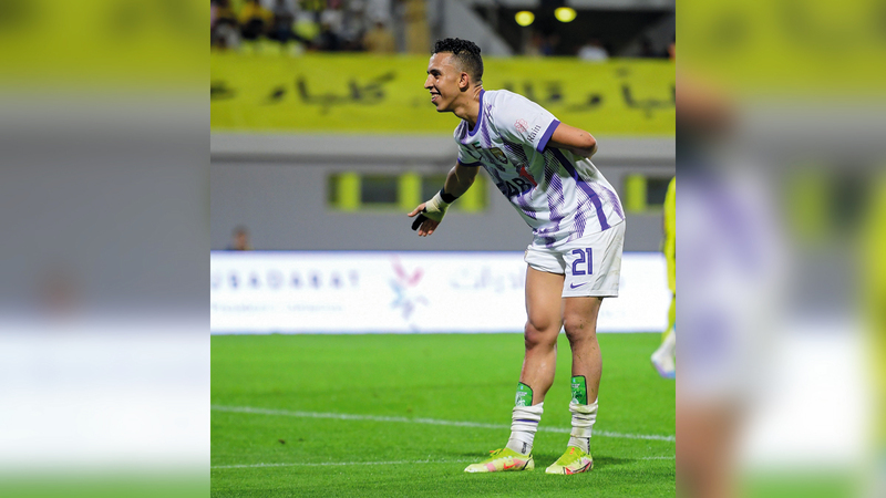 سفيان رحيمي سجل مع العين 9 أهداف في 17 مباراة حتى الآن. من المصدر