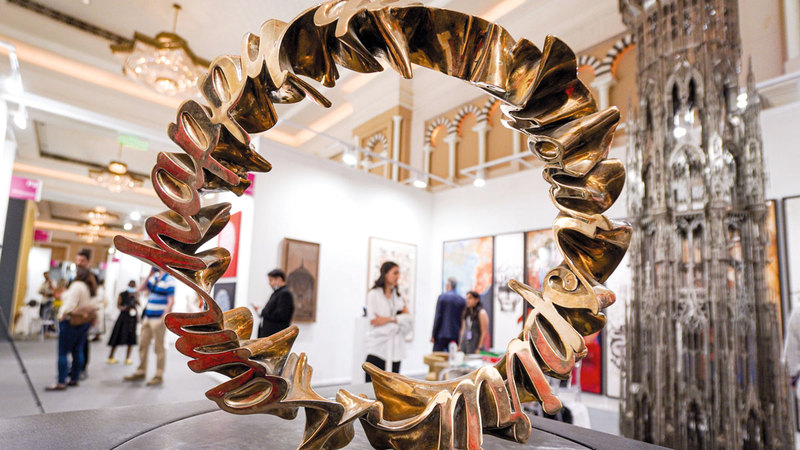 «آرت دبي» من أبرز محطات موسم دبي الفني.  تصوير: أشوك فيرما