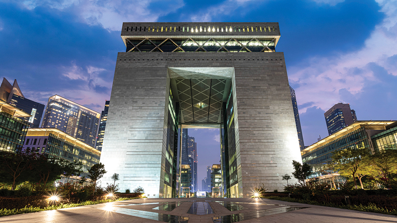 النمو المستمر الذي يشهده مركز دبي المالي العالمي يعكس جاذبية دبي مركز أعمال عالمياً.  أرشيفية