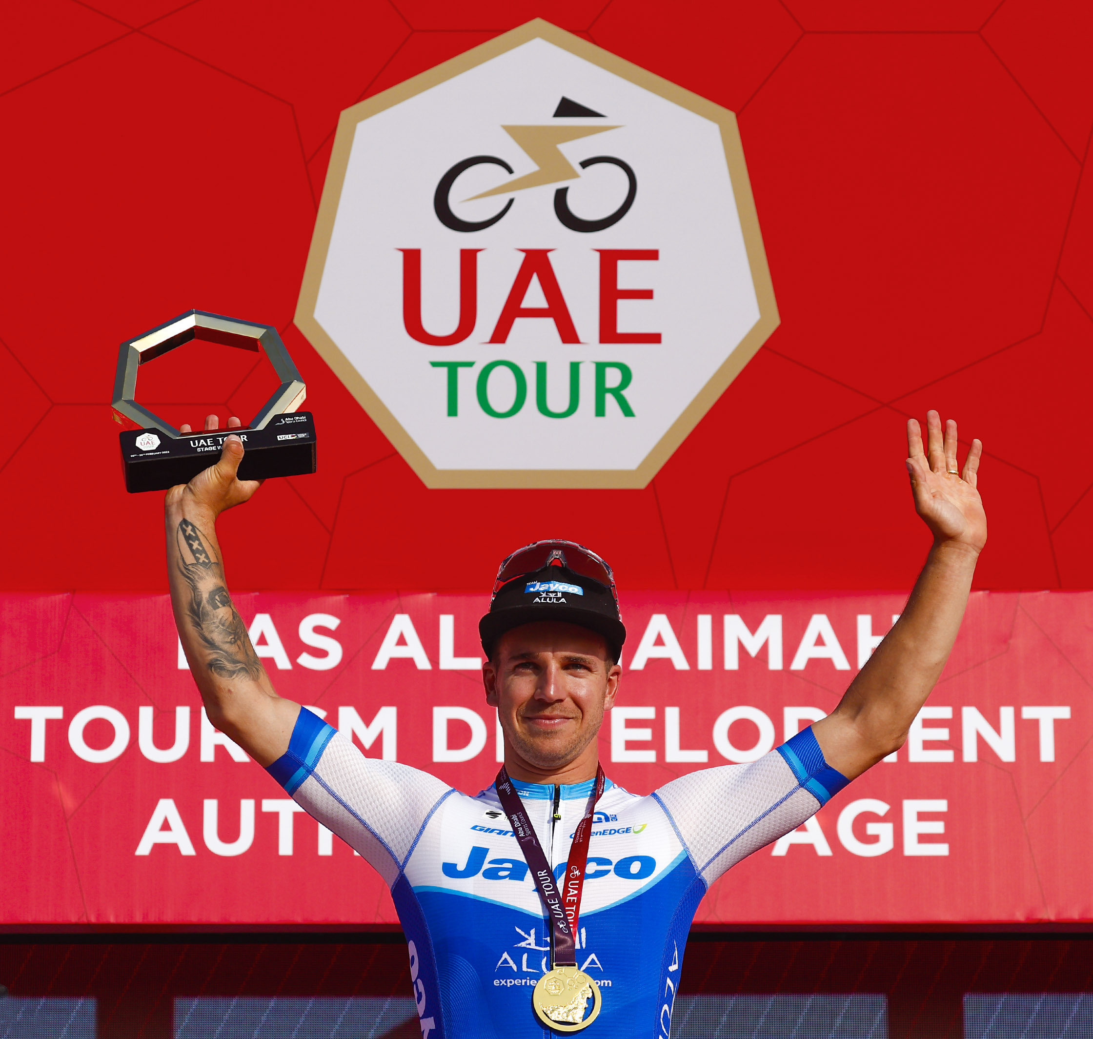 A Dutch cyclist grabs the spotlight from Al Marjan to Umm Al Quwain in the Emirates Tour