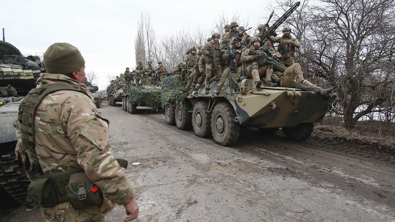 آلة الحرب الأوكرانية تأثرت بشكل كبير لكنها لاتزال صامدة. أ.ف.ب