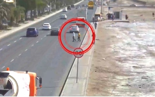 الصورة: شرطة أبوظبي تبُث فيديو حقيقي لحوادث عبور المشاة