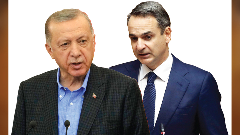 المساعدة اليونانية لتركيا جعلت اردوغان ورئيس حكومة اليونان يتحدثان مع بعضهما البعض للمرة الأولى منذ مارس الماضي. أ.ب - رويترز