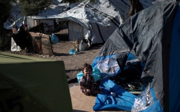 الصورة: وفاة جدّة اللاجئين في جزيرة ليسبوس اليونانية