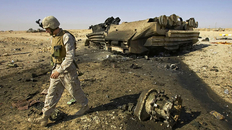 قوات المارينز واجهت مأزقاً كبيراً في العراق.  أرشيفية