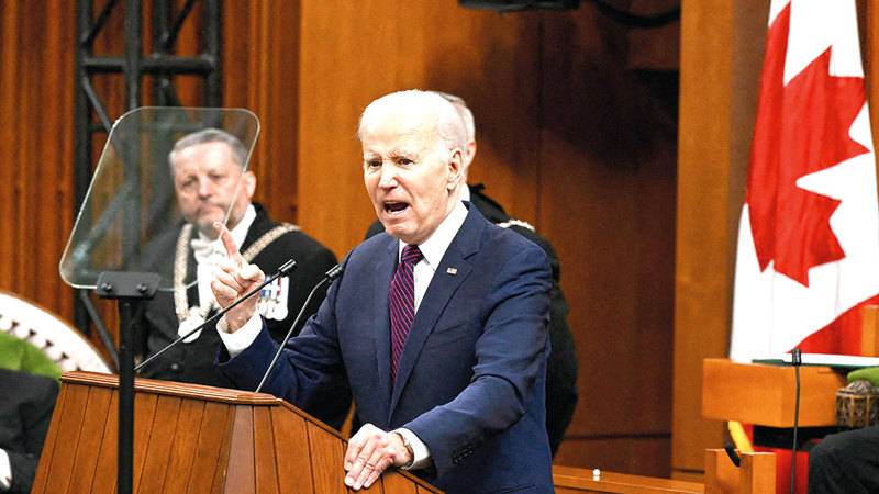 بايدن أكد أن واشنطن ستواصل جهودها لمواجهة التهديدات الإرهابية. رويترز