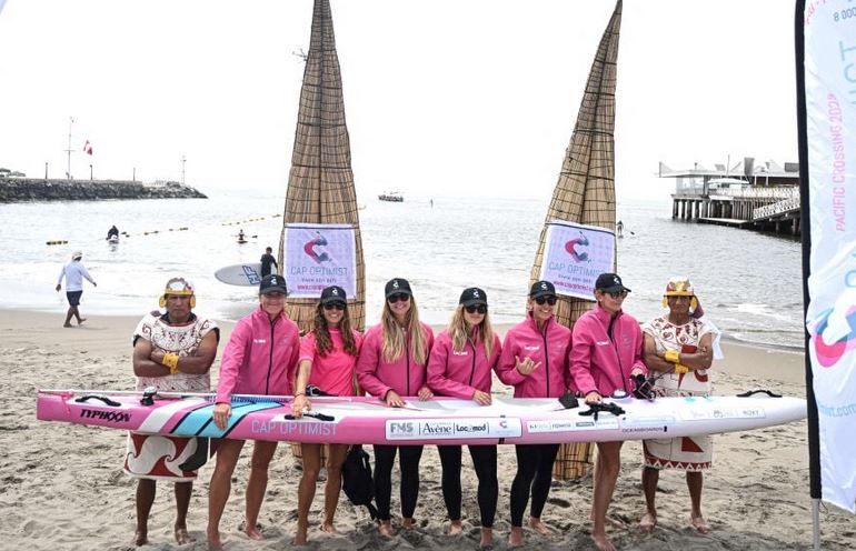 6 women rowed 8,000 km in the Pacific Ocean to support cancer patients
