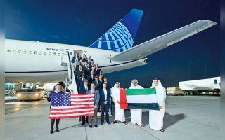 الصورة: «يونايتد» تطلق أولى رحلاتها المباشرة بين دبي ونيويورك