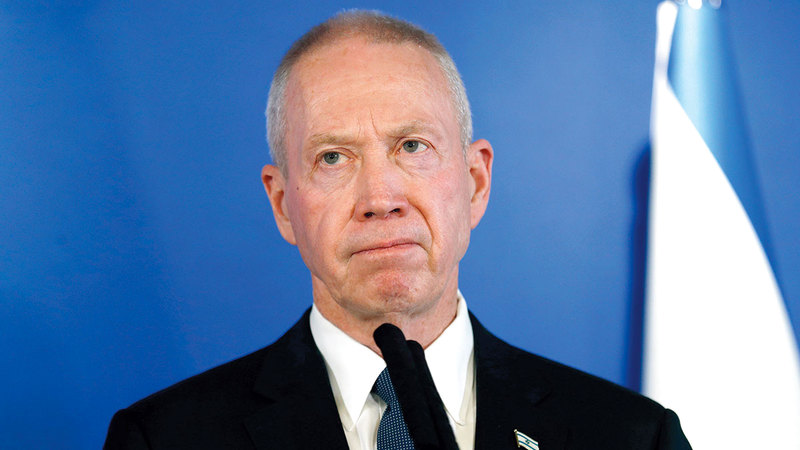 غالانت دعا إلى تجميد إصلاح النظام القضائي بالنظر إلى أن المئات من جنود الاحتياط قاطعوا التدريب.   د.ب.أ