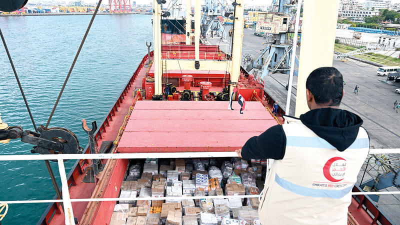 السلطات السورية ثمّنت جهود دولة الإمارات الحثيثة لإغاثة المتضررين من كارثة الزلزال.  من المصدر