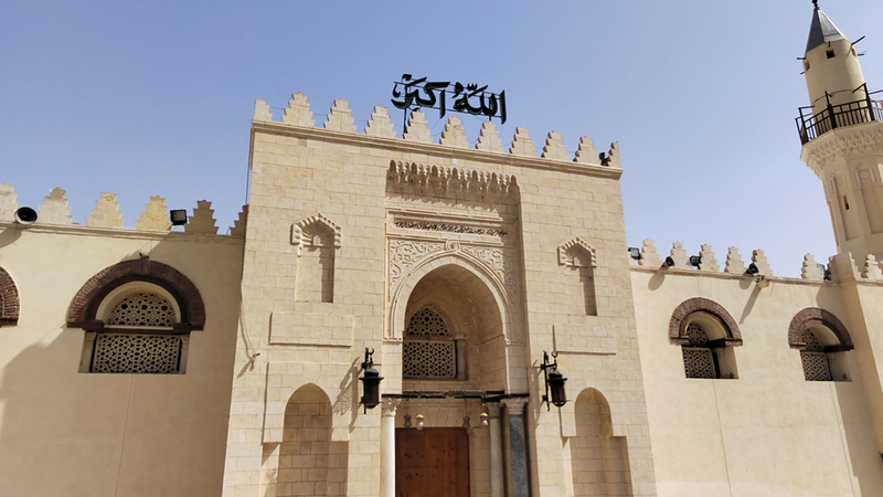 المسجد تحفة معمارية بعدما تم تجديده.  أرشيفية