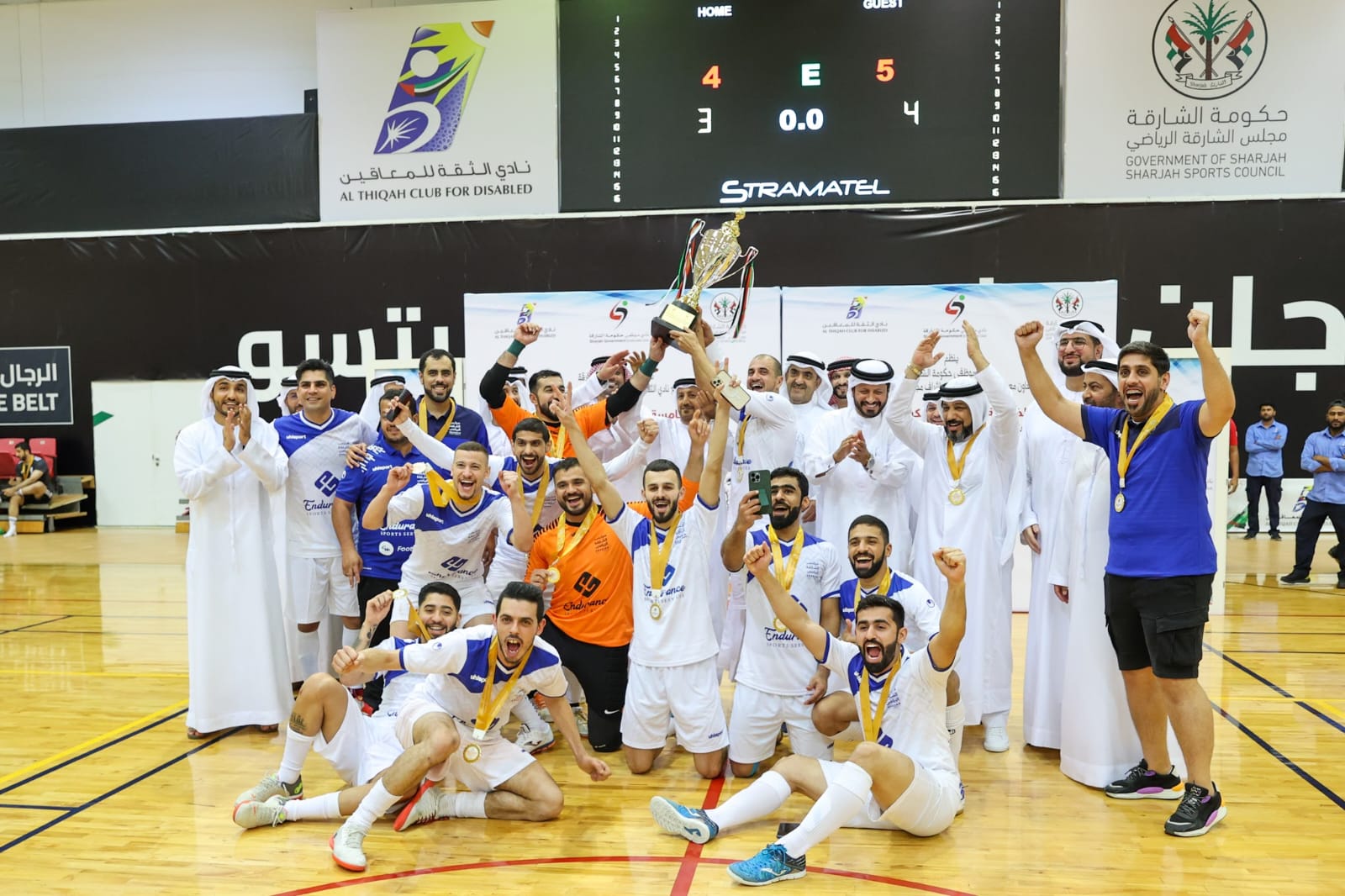“Sharjah Sports Council” crowned the championship of government institutions for football