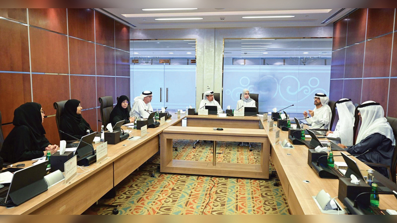 من اجتماع لجنة «الوطني» لمناقشة مشروع قانون الرياضة. من المصدر