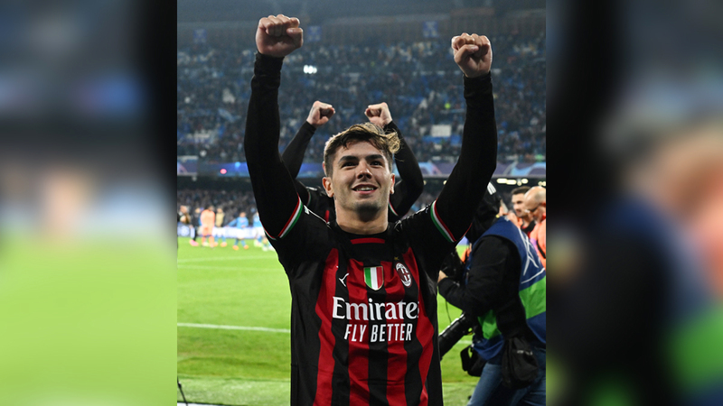 مهاجم ميلان إبراهيم دياز. من المصدر