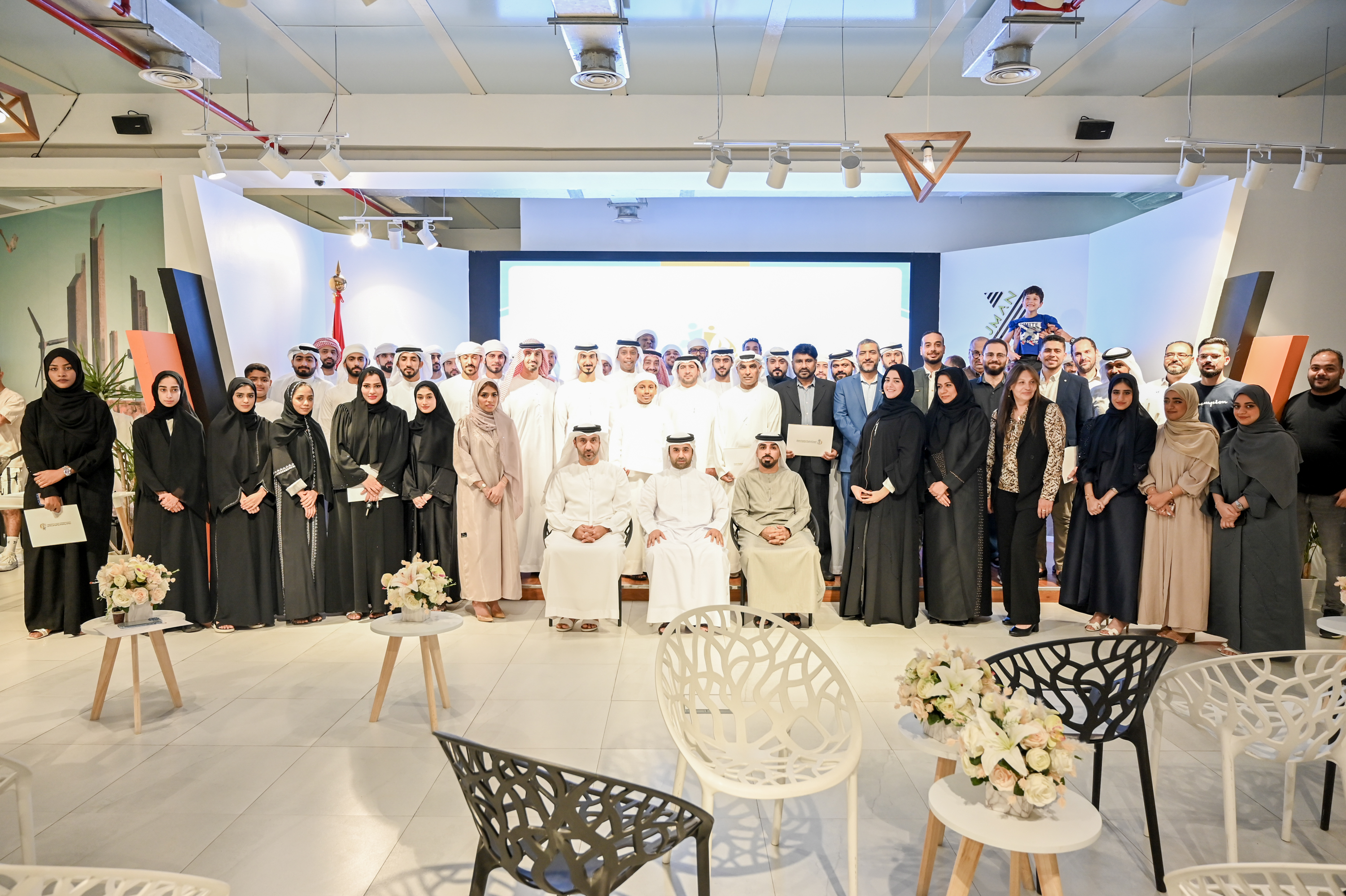 The Organizing Committee of the Ajman Sports Tournament celebrates the work teams