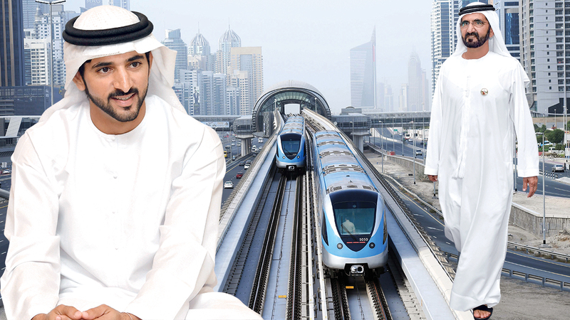 منظومة النقل المتطورة في دبي نتاج رؤية محمد بن راشد للإمارة.    من المصدر