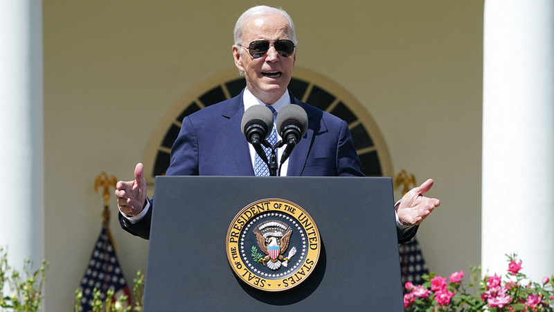 بايدن خضع لفحوص طبية خلصت إلى أنه بصحة جيدة. رويترز