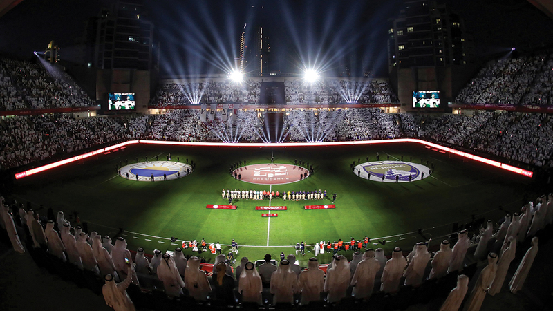 حفل المباراة النهائية للكأس خرج بصورة مميزة. وام