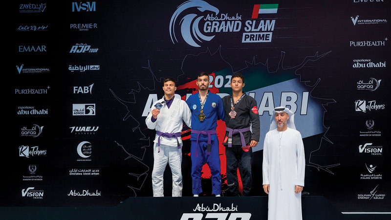 The conclusion of the “Abu Dhabi Grand Slam for Jiu-Jitsu” .. Al-Shehhi and Al-Kathiri reap the black belt gold