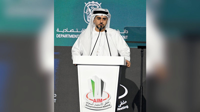 أحمد جاسم الزعابي: &laquo;الناتج المحلي الإجمالي لإمارة أبوظبي تجاوز تريليون درهم في عام 2022&raquo;.
