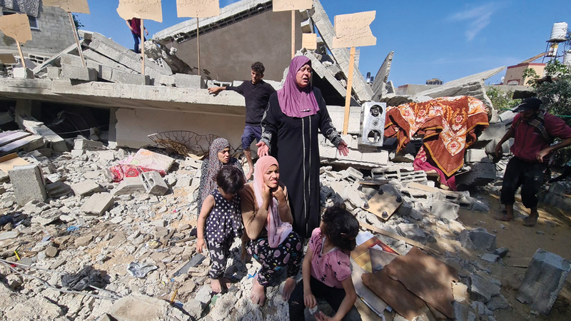 الاحتلال قصف منزل نبهان الذي يؤوي 6 أفراد من أصحاب الهمم.  الإمارات اليوم