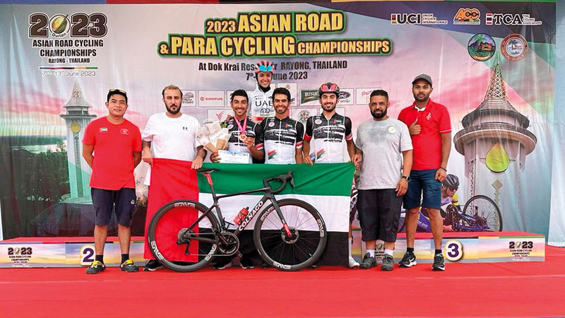 Abdullah Jassim wins the Asian Cycling Championship bronze