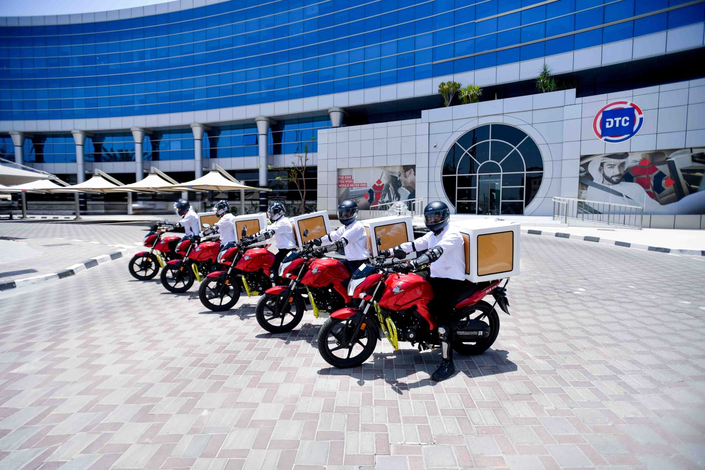 Dubai Taxi Corporation operates a fleet of 600 motorcycles to support