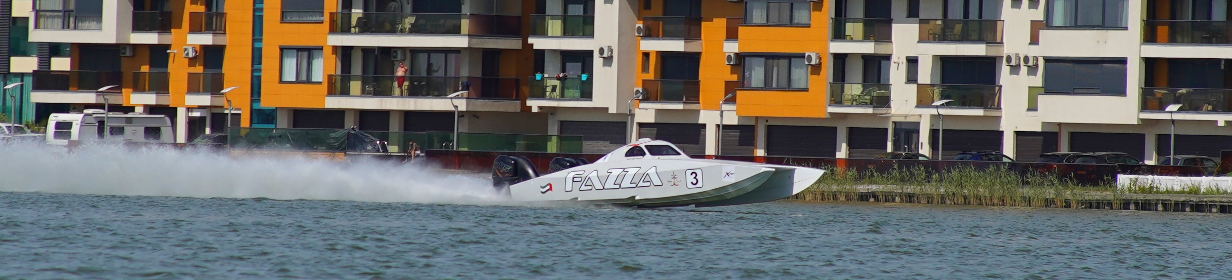 The Fazza 3 boat won the first race in Constance