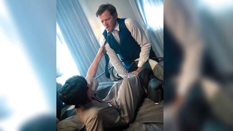 من كواليس الفيلم الإماراتي الجديد.  من المصدر