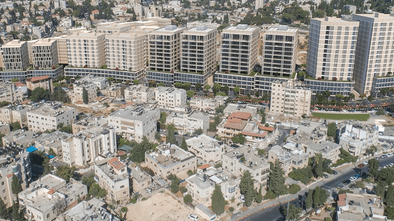 مخطط هيكلي لمنشآت ضخمة لمشروع «وادي السيليكون» الاستيطاني.   الإمارات اليوم