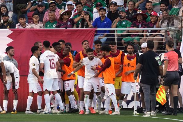 Qatar stun Mexico with rare win to advance to quarterfinals of CONCACAF Gold Cup
