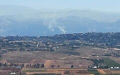 الصورة: تجدد الغارات الاسرائيلية على جنوب لبنان