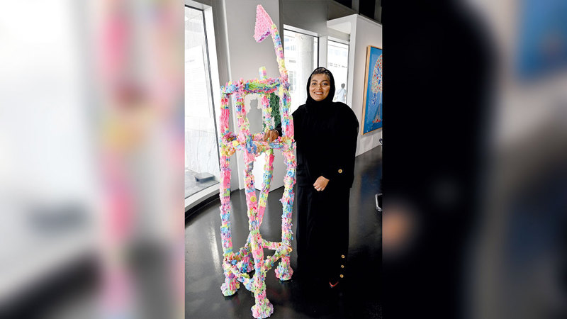 Afra Al-Suwaidi transforms “Lego” into works of art with concepts of sustainability