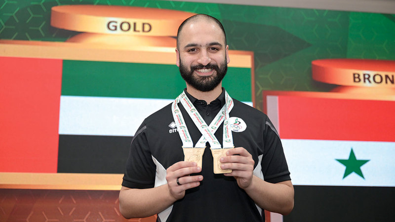 &rlm;سالم عبدالرحمن الوجه المشرق للرياضة الإماراتية في الجزائر بتقلده ذهبيتين.   من المصدر