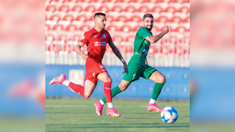 مؤنس دبور شارك للمرة الأولى مع شباب الأهلي.   من المصدر