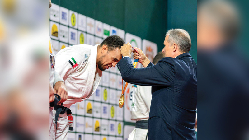 فيصل الكتبي حصد ذهبية 94 كلغم.   من المصدر