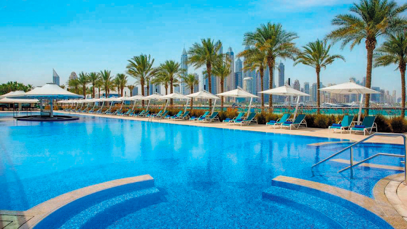 هيلتون دبي نخلة جميرا افتتح حديثاً. أرشيفية  أرشيفية