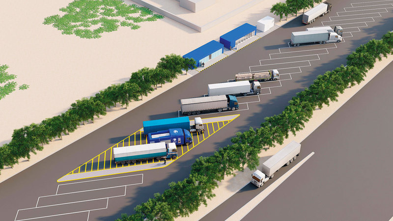 المحطات والاستراحات تقدم خدمات متكاملة لسائقي الشاحنات. من المصدر