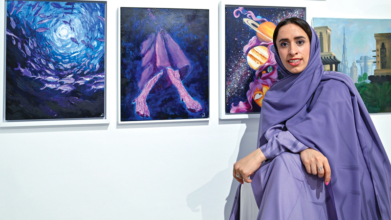 أمل الرميثي: &laquo;أقدم شخصية (أم دويس) الجنية الشهيرة في الخراريف الإماراتية التي تحمل قصتها أكثر من نسخة&raquo;.